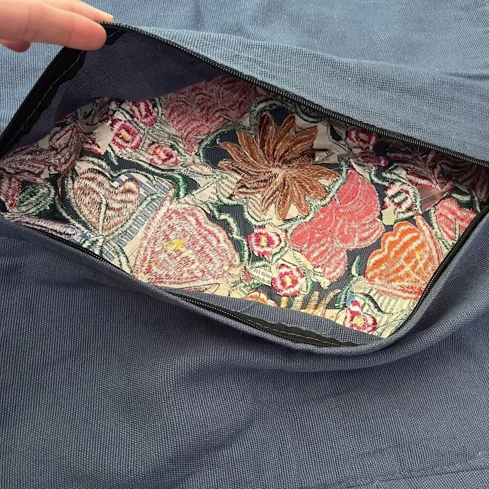 Otomi Mexican Hand Embroidered Decorative Pillow Cover Sham Case Colorful Floral